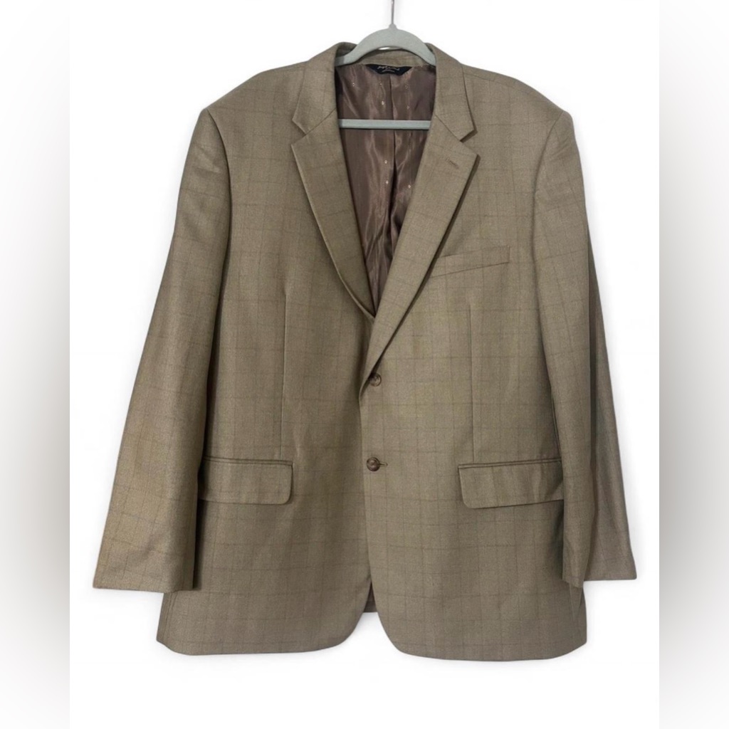 Joseph  Feiss Gold Wool Blend Sport Coat Size 48r